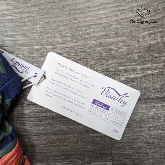 Visailiy Floral Tankini Top Size XL - Picture 2 of 5